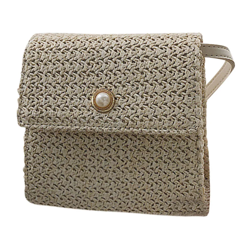 

Woman Trendy Weave Shoulder Bags Ladies Retro Countryside Leisure Crossbody Bags Straw Small square bag Handbags Travel Bag *1