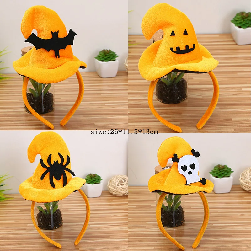 

6pcs/lot Cute Skull bat spider Headband Hair Accessories for Adult Kids Birthday Party Halloween Xmas Supplies Party decoration