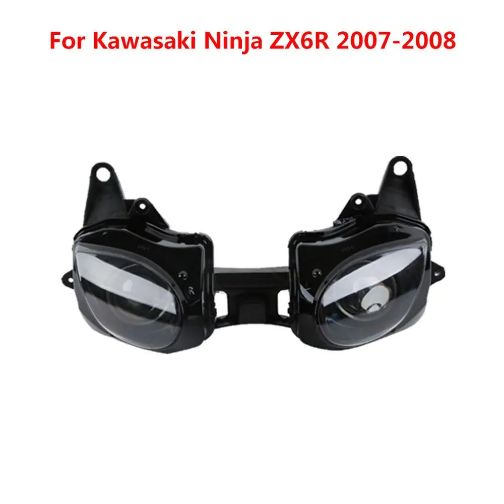 Передние фары для мотоцикла для Kawasaki Ninja ZX6R 2003-2004 2005-2006 2007-2008 2009-2012 2013 - Цвет: Армейский зеленый