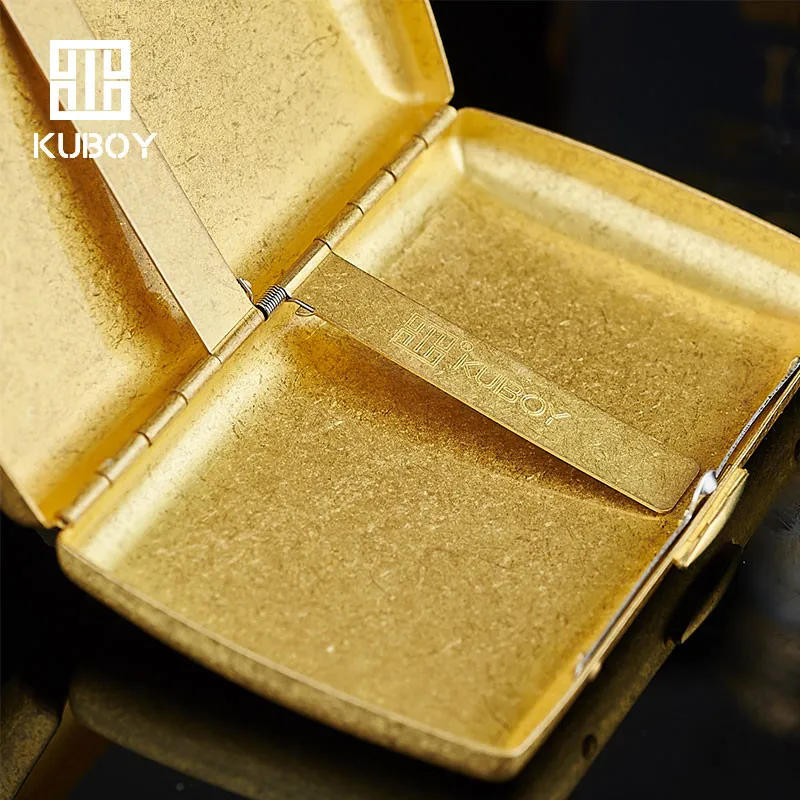 Hongkong kumboy новый модный Карманный чехол для 12 сигарет коробки из чистой меди Танг