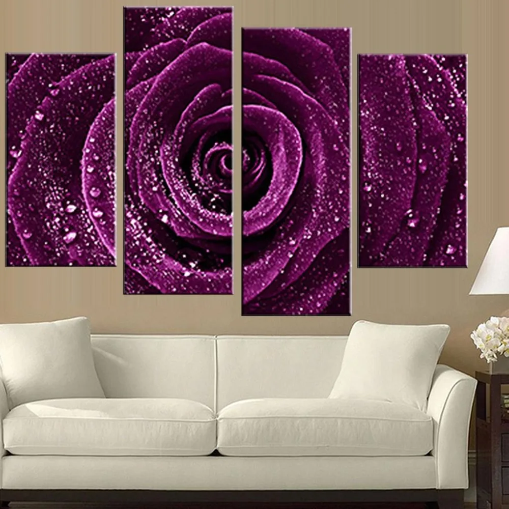 Purple Flower Wall Art paintings purple flowers promotion-shop for promotional paintings Purple Flower Wall Art paintings purple flowers promotion-shop for promotional paintings
