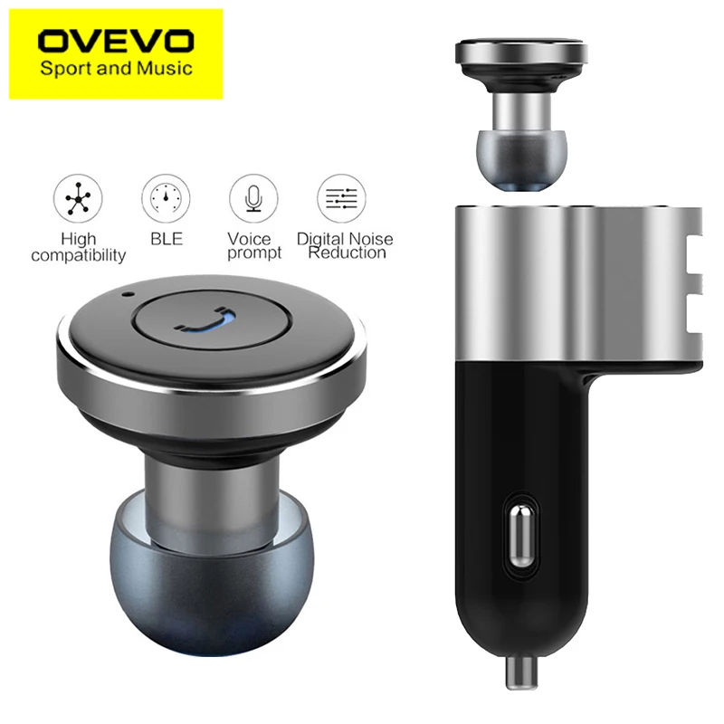 OVEVO Q10 2 Port USB Auto Car Charger Speaker With Bluetooth Stereo