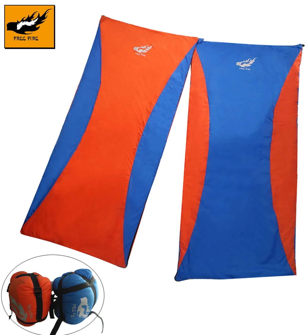 

FREE FIRE Sleeping Bag, 4 Season Camping Sleeping Bag Ultralight Travel Bag Hiking ,Envelope Cotton Sleeping Bag