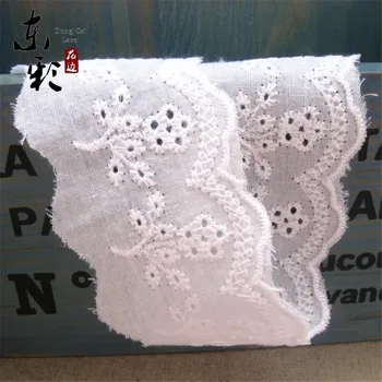 

30yard*6.5cm Embroidery Cotton Lace Ribbon DIY Apparel Sewing Handmade Dressing Fashion Sleeve Skirt Accessories