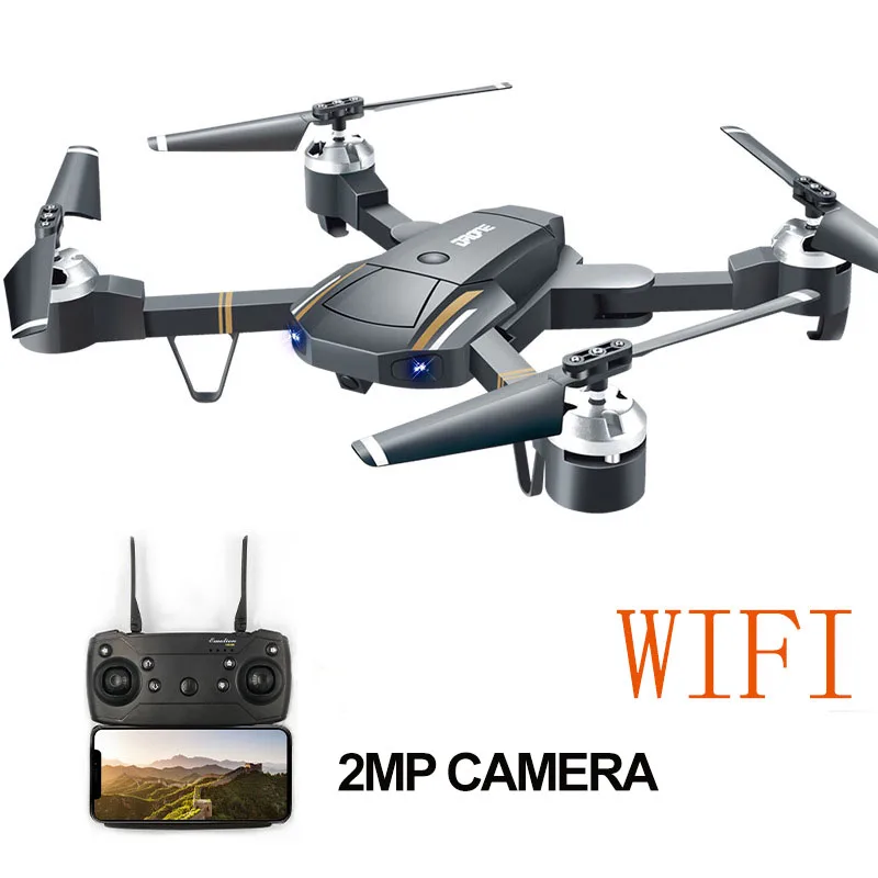 Дрон с камерой HD 0.3MP/2MP селфи FPV Радиоуправляемый квадрокоптер Летающий