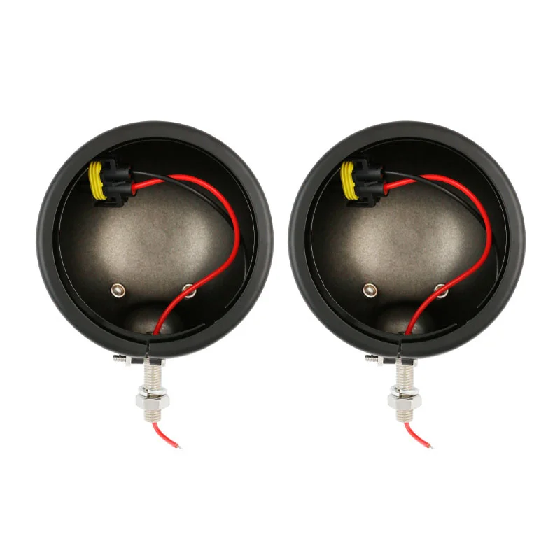 FADUIES 4.5 LED Fog Light Outer Cover Trim Frame Aluminum Bracket Outer Casing Mount Housing For Harley Motorcycle (14)