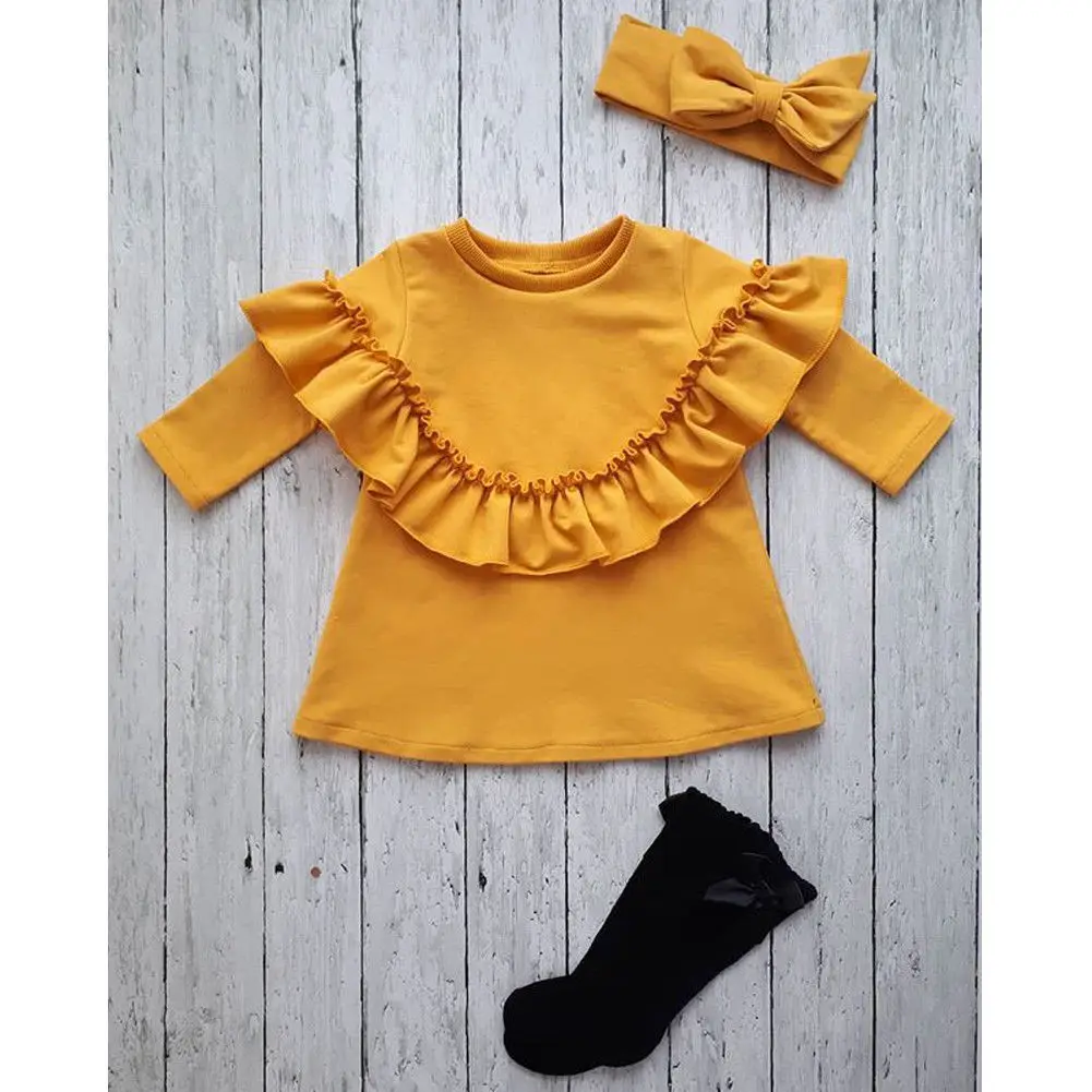 

Fashion Girl Clothes 12M-6Y Baby Girl Toddler Long Sleeve T-shirt Outfit Blouse Tops Clothes Autumn Winter