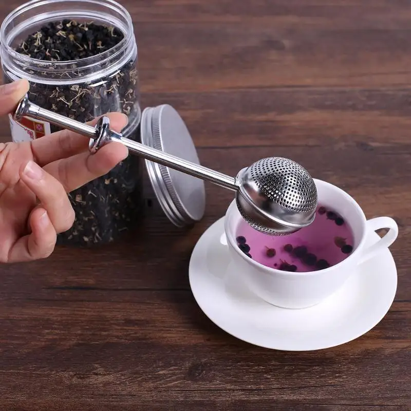 

2 Style Stainless Steel Teapot Tea Strainer Ball Shape Mesh Tea Infuser Filter Reusable Metal Tea Bag Spice Tea Tool Accessories