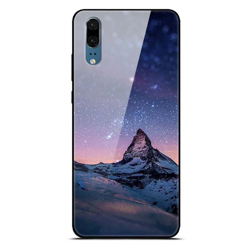 Для huawei P30 P20 Pro Lite чехол из закаленного стекла для телефона черный силиконовый чехол-Бампер для huawei P20 Lite P 30 Lite P20 Pro