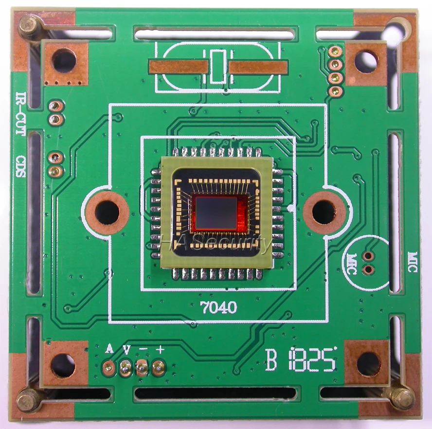 

1/4" 7040 CMOS image sensor CCTV camera PCB board module / analog CVBS signal output (optional parts)