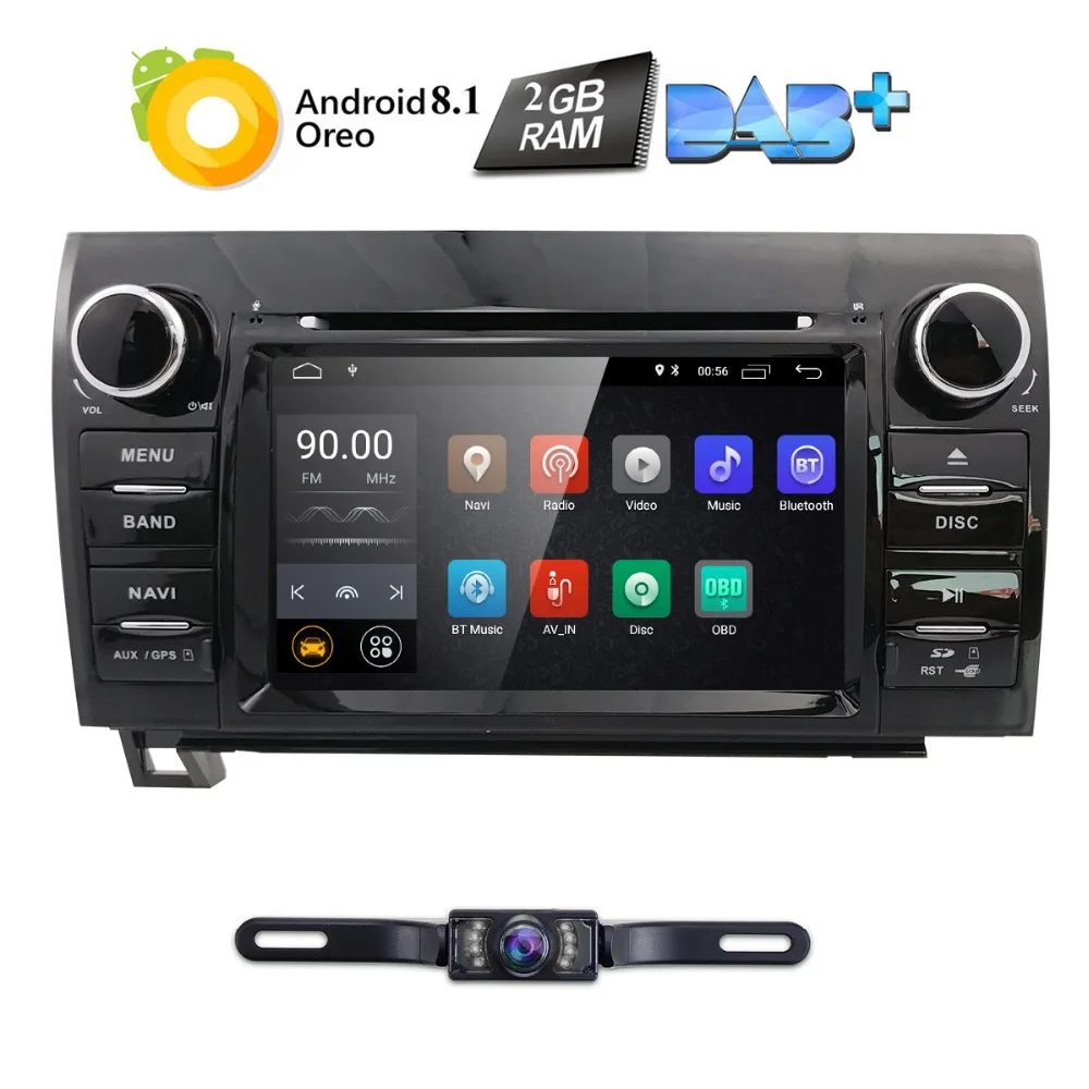 7Inch 2Din HD 1024x600 QuadCore Android 8.1 Car DVD GPS For Toyota