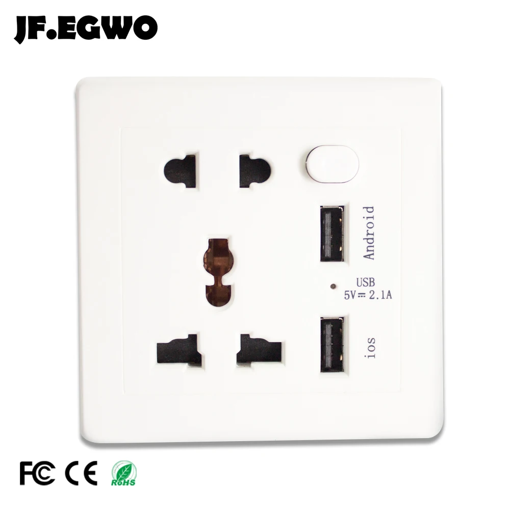 USB Wall Socket Home Smart Universal Wall Socket Power Plate Panel