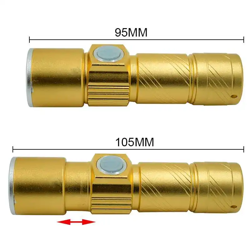 Modos de Flash Luz da Bicicleta 2000 Lumen Zoomable Recarregável Usb Luz da Bicicleta Focalizável Lanterna Led Torch Bateria Embutida 3 Lâmpada 4 2000 lumen usb