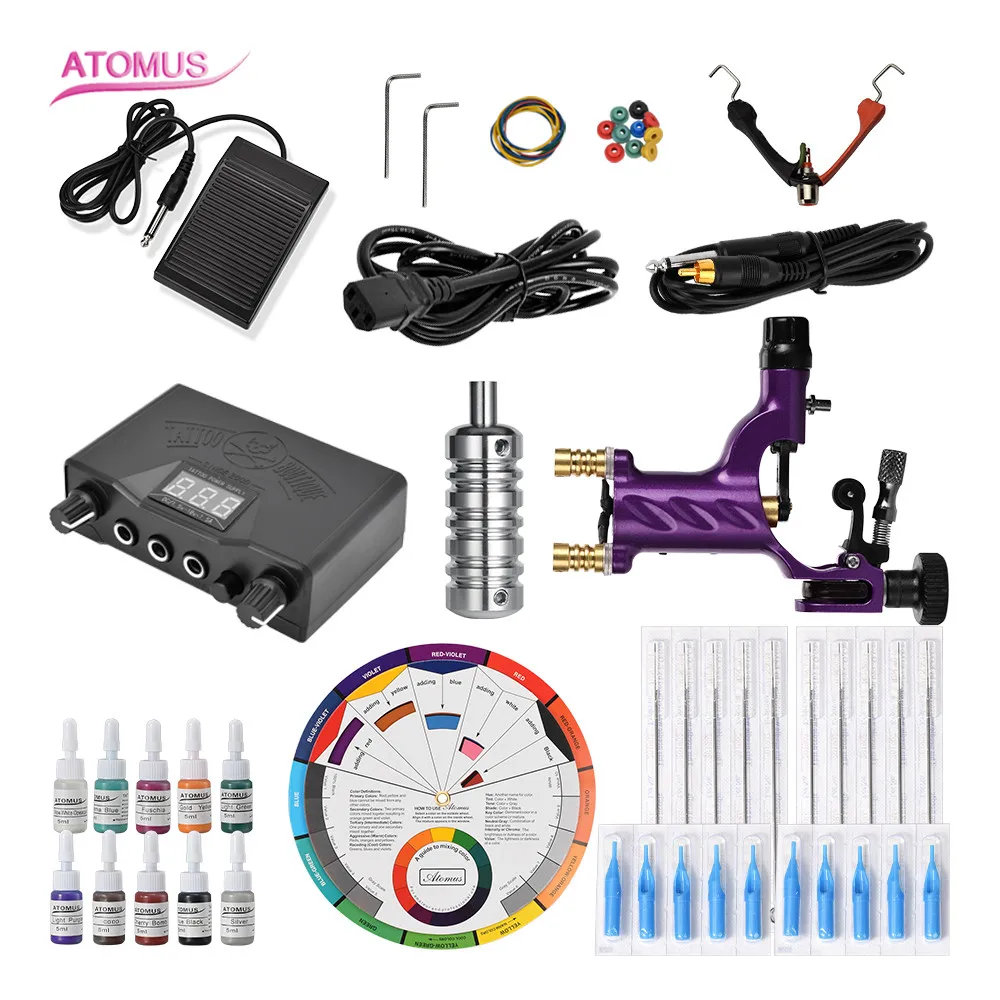 

Rotary Tattoo Machine Setleri Kit Tatuagem Iniciante Tattoo Rotativa Rotary Machine Set Tatouage Rotative Professional Tatu Kits