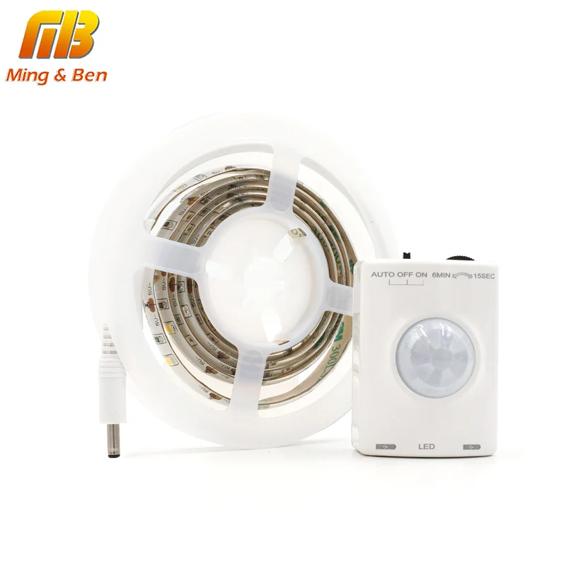 

[MingBen] LED Motion Sensor Strip Light Timing Function IP65 Waterproof LED Induction Tape Lamp For Corridor Bed Room Lighting