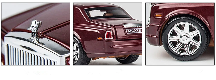 KIDAMI литье под давлением 1:24 Rolls-Royce Phantom Модель автомобиля украшения мальчик подарок на день рождения игрушки для детей автомобиль игрушки