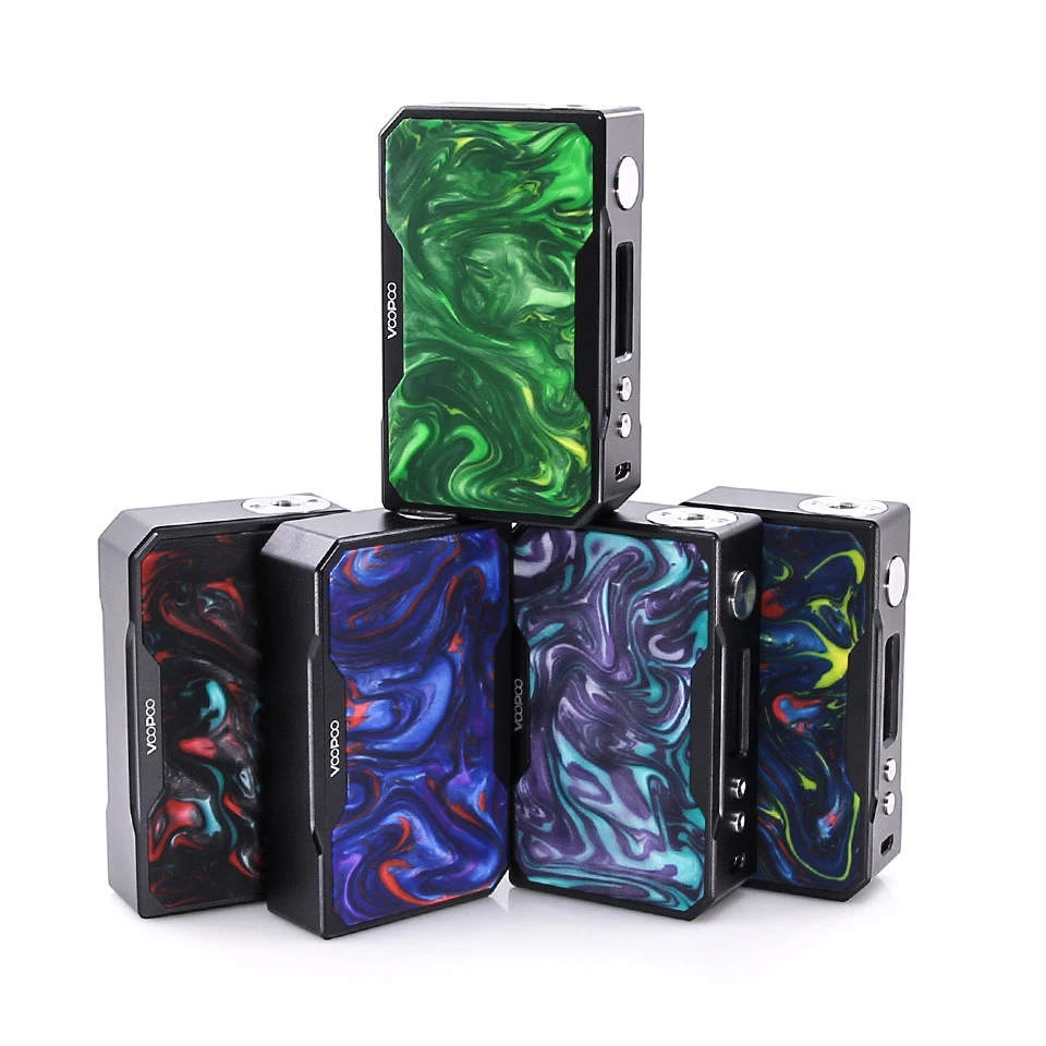 2017 Новый черный Voopoo drag 157 Вт мод Смола версия с US GENE Chip 157 Вт электронная сигарета мод с полимерной панелью e-cig vape