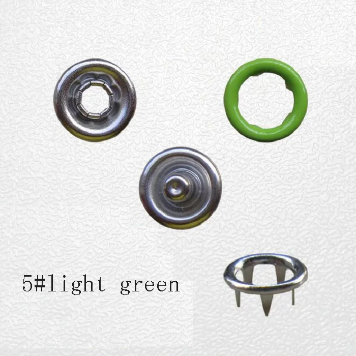 4 дюйма один зубец кнопки 9,5 мм коготь крепеж пресс-Стад Металл медь окружающей среды для ручной работы скрапбукинга ремесло DIY шитье - Цвет: 5 light green