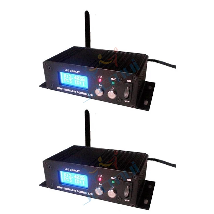 

2Pcs/Lot 2.4G Wireless Transmitter Receiver Antenna Dmx Wireless Signal Relay Controller Stage Lighting Remote signal transmit