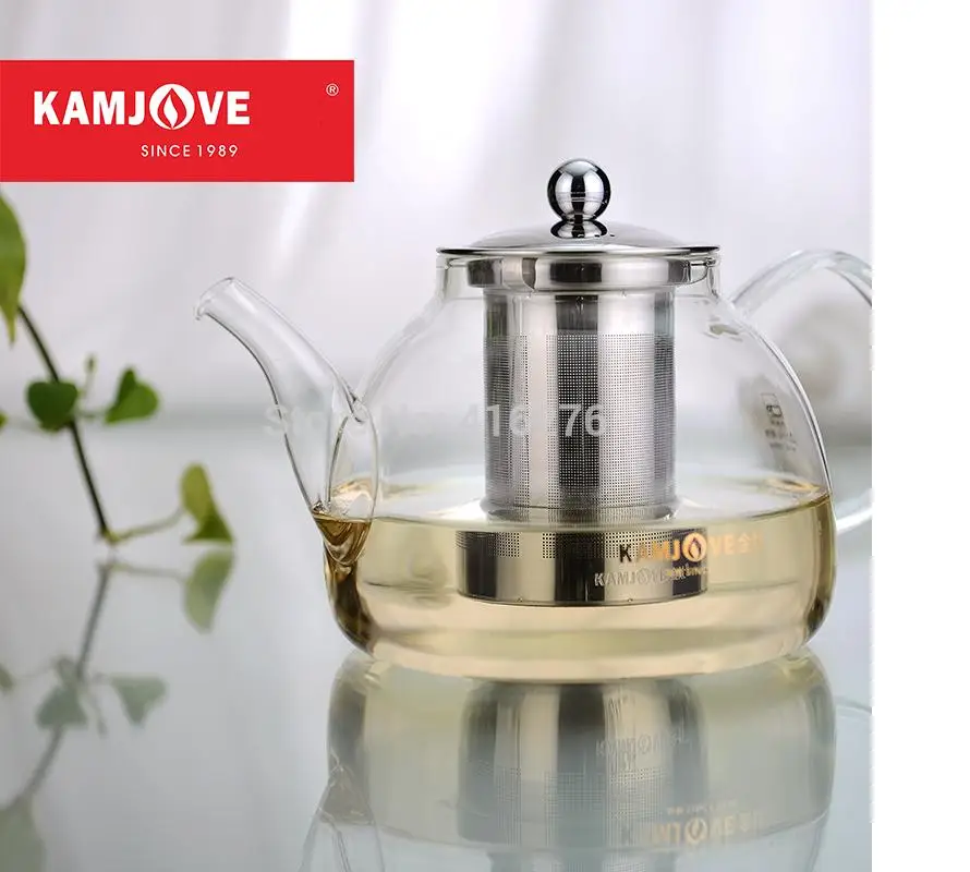 free shipping Kamjove a series of tea cup tea pot elegant cup glass tea set flower