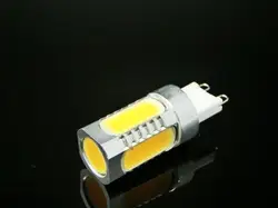 Алюминий G9 G4 удара светодиодные лампы 7 Вт DC12V LED Кристалл Кукуруза Лампа 12 Вт Droplight Люстра прожектор заменить галогенные