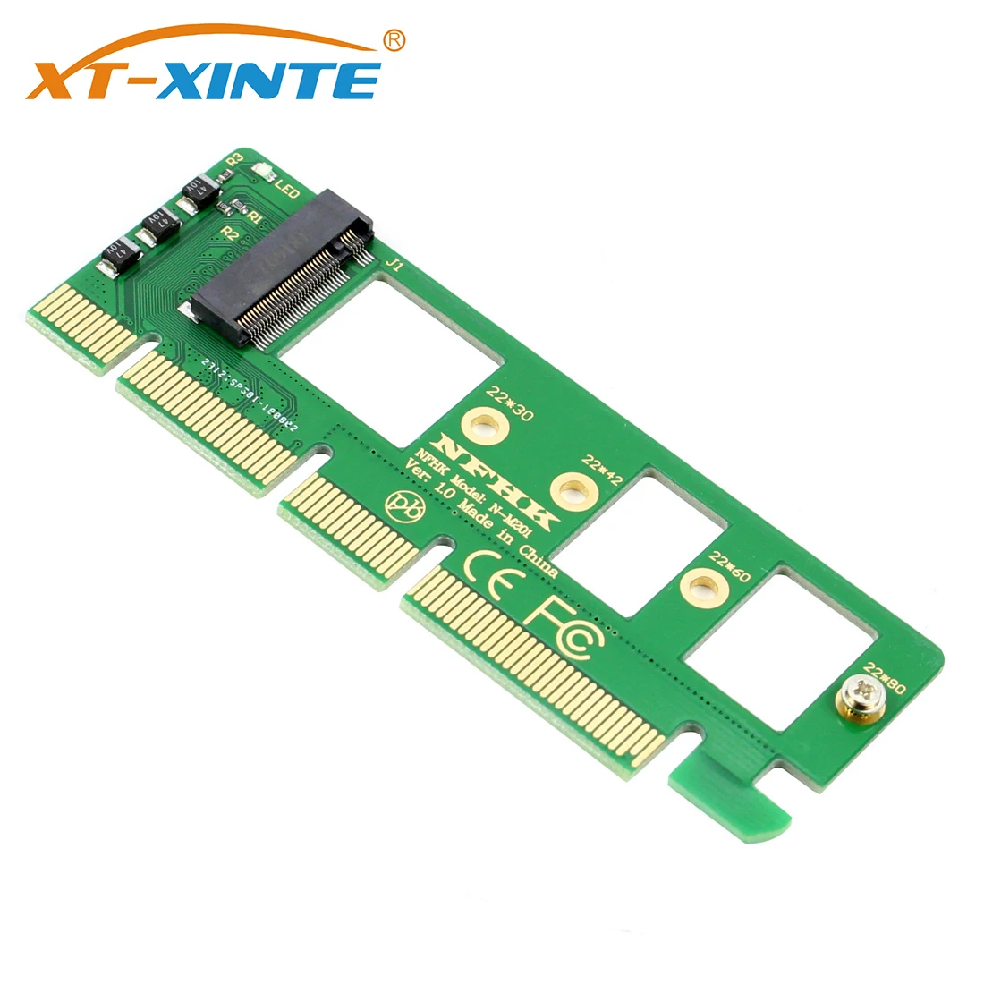 XT-XINTE PCIE to M.2 NVME Adapter XP941 SM951 PM951 A110 Converter PCI-E PCI Express 3.0 X4 X8 X16 to M Key M.2 NVME AHCI SSD