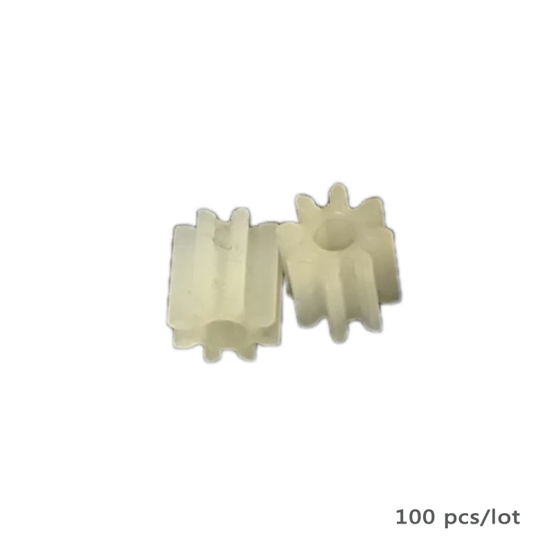 Hole Wheel 82A 8 Tooth 2mm Spindle Gear Full model 0.5 Modulus Toy Small Motor Plastic Nylon Gear