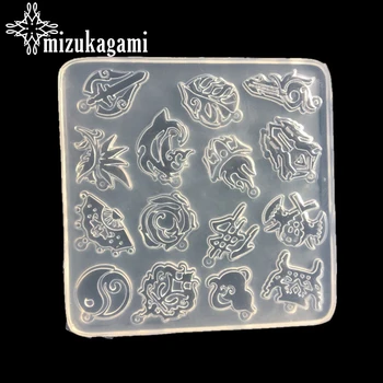 

1pcs UV Resin Liquid Silicone Mold Epoxy Jewelry Wings Translucent Silicone Rubber Charms Mold DIY Jewelry Crystal Pendant