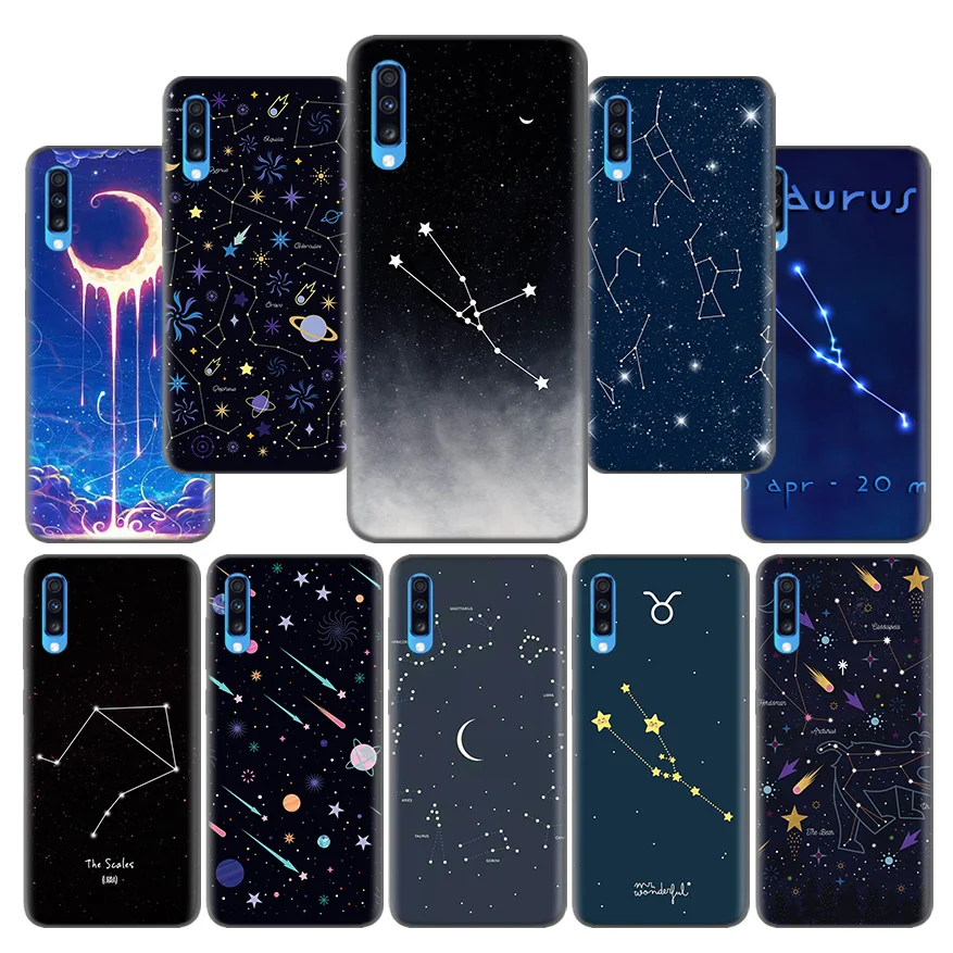

12star Sign Leo Libra Scorpio Pattern Case for Samsung Galaxy M10 M20 M30 M40 S10 5G S10e S9 S8 S7 Edge Plus Note8 Note9 Note10