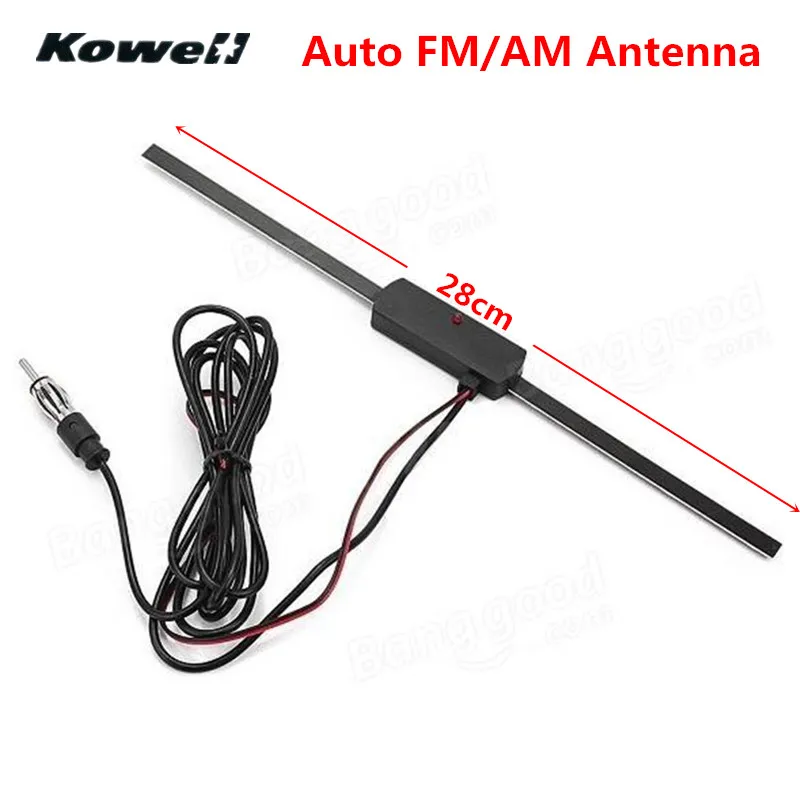 KOWELL Universal Car Auto Non Directional Antenna Car Windshield Electronic Base AM FM Radio Aerials for
