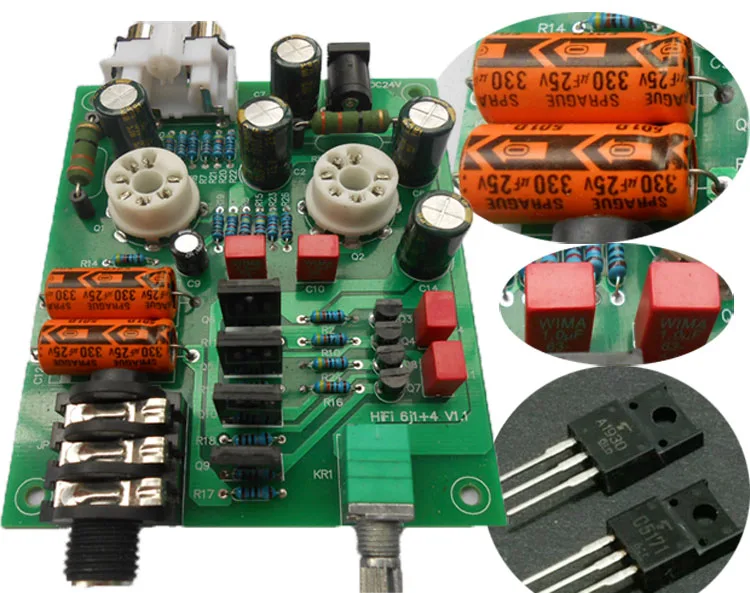 TIANCOOLKEI R-6J1 6J1 Headphone Power amplifier, 2SC5171 and 2SA1930 power pair tube ,class a Vacuum tube headphone amplifier TIANCOOLKEI R-6J1 6J1 Headphone Power amplifier, 2SC5171 and 2SA1930 power pair tube ,class a Vacuum tube headphone amplifier