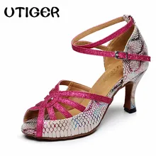 Женские сандалии для сальсы, латинские, Бальные, танцевальные туфли, высокий каблук 6 см, 7 см, 8 см, женские Танго самбы, современные танцевальные туфли WD206