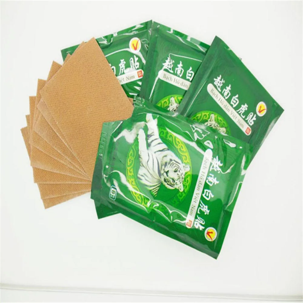 

Hot!!!8 Pcs / lot Vietnam White Tiger Pain Relieve Plaster Patch Meridians Rheumatoid Arthritis Cervical Spondylosis Balm
