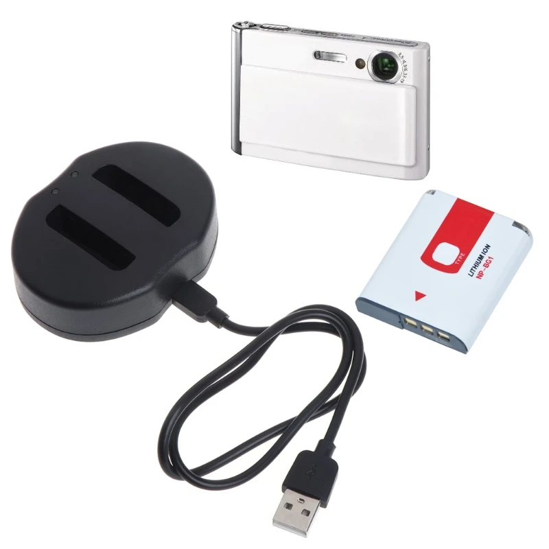 

BGEKTOTH NP-BG1/FG1 Dual Battery Charger For Sony CyberShot DSC-HX30V DSC-HX20V DSC-HX10V