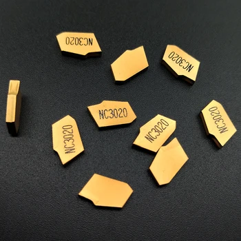 

10pcs SP200 NC3020 Carbide Inserts 2mm Width Grooving Cutting Cut-Off Tool Insert Set with Box blade