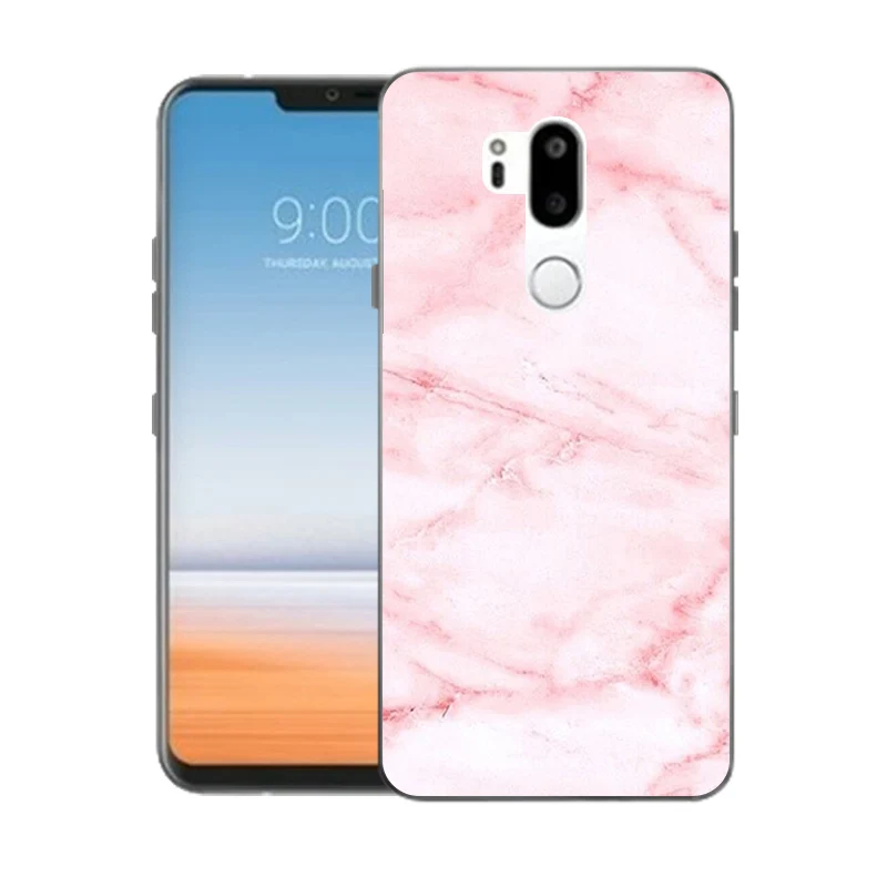 TPU для LG G7 ThinQ облегающий чехол 6," для LG G710 задняя крышка Мягкий Силиконовый Модный чехол с принтом для LG G710 полная защита - Цвет: 04