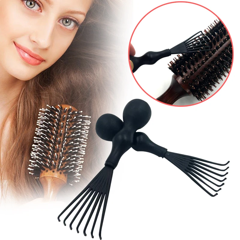 

Hot Comb Hair Brush Cleaner Cleaning Remover Embedded Beauty Tools Plastic Soft Handle Comb Cleane Tools Drop shipping