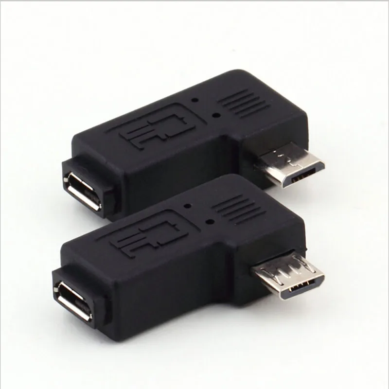 

Micro usb Male to Micro USB Female 90 270 degree Angle Converter Connector data Sync Charger Adapter for Tablets Phones Cable