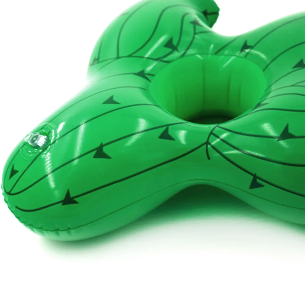 Новый надувной кружка в форме кактуса сиденье плавающий напиток подстаканник надувные горки ПВХ пляж бассейн подстаканник 1 шт