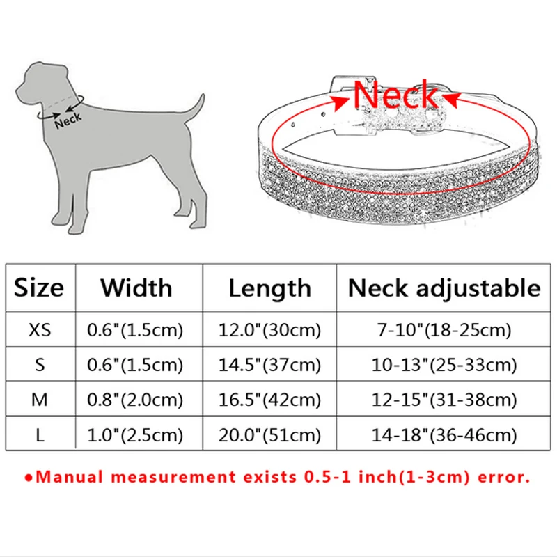 XS/S/M/L ошейники шикарные Собачьи Ошейники со стразами для питомцев из искусственной кожи с кристаллами и бриллиантами ошейники и поводки для собак аксессуары