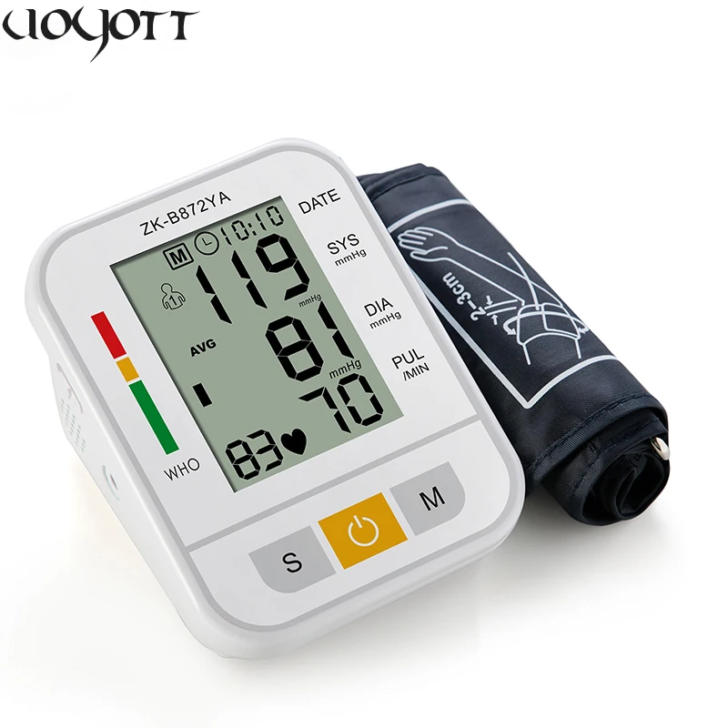 Главная здравоохранения цифровой рука крови Давление монитор Heart Beat Meter машина тонометр для измерения автоматический