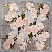 HANSCARF-Floral-Lace-Printed-100-Pure-Silk-Scarf-Women-s-Big-Square-90-Silk-Twill-Scarfs