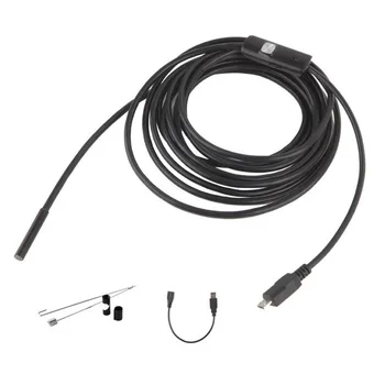 

5.5mm Endoscope Camera HD USB Endoscope With 6 LED 1/1.5/2/3.5/5M Soft Cable Waterproof Inspection Borescope For Android PC
