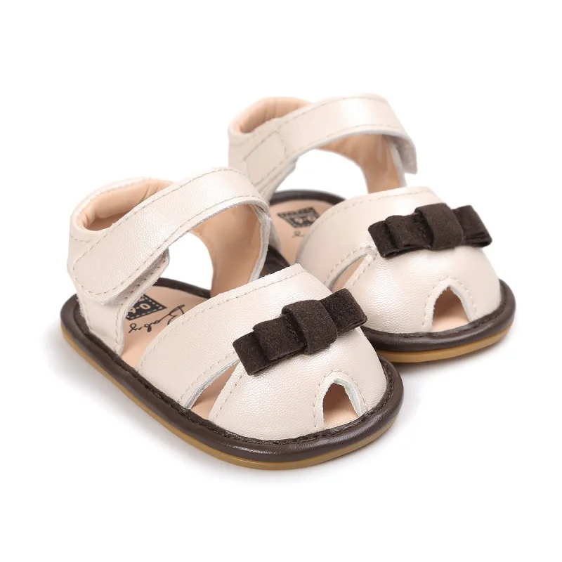

Lovely Girls Summer Princess Style Kids Cute Bowknot Anti-skid Hollow Out Breathable Baby PU Sandal