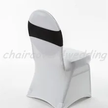 Спандекс лайкра чехол для свадебного стула широкие пояса-кушаки Свадебная вечеринка стул именинника украшения
