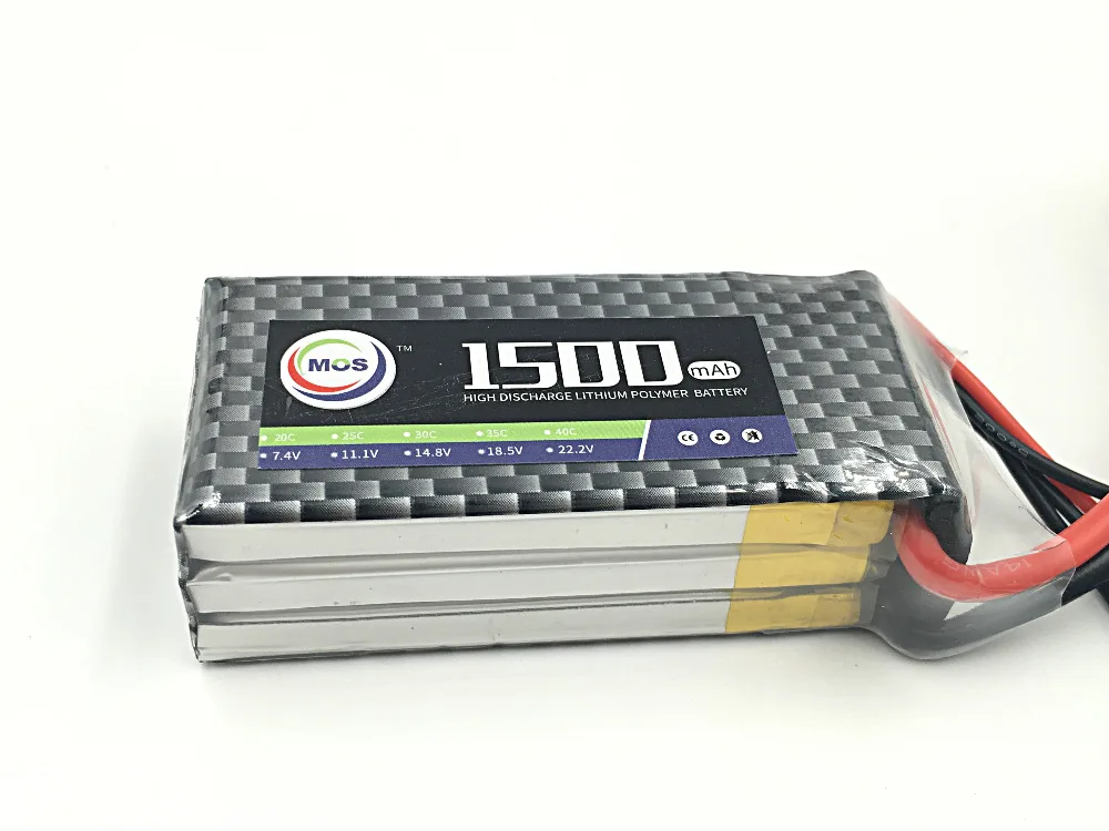 MOS 3S lipo battery 11 1v 1500mAh 40C For font b rc b font helicopter font