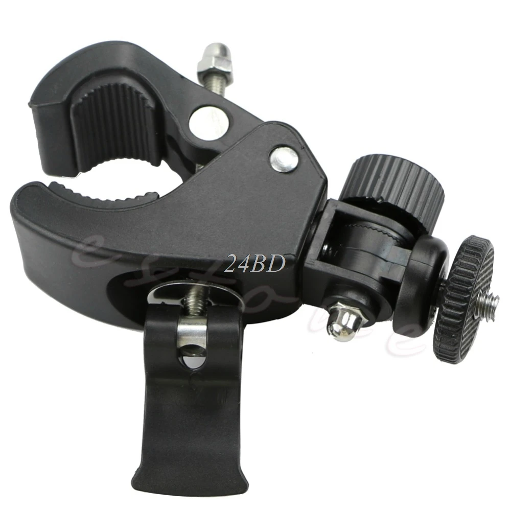 Bicycle Bike Handlebar Mount 1/4 Screw Clamp Bracket Tripod For Camera