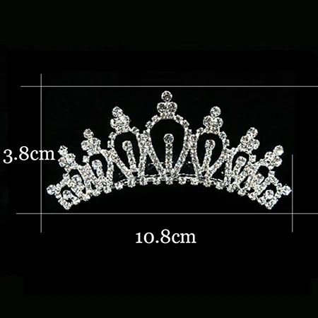Роскошная свадебная тиара с австрийскими кристаллами, корона, принцесса, королева, для вечеринки, выпускного вечера, стразы, тиара, повязка на голову, ювелирные изделия для волос, аксессуары - Окраска металла: H96JM