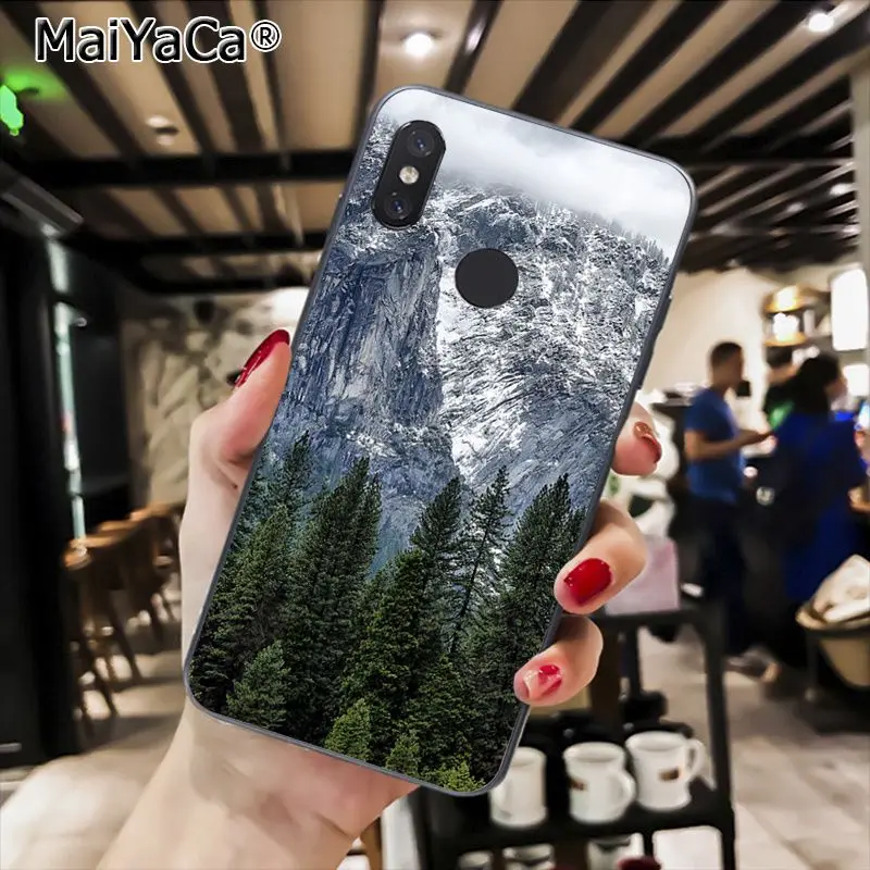 MaiYaCa зимние снежные горы Sceneary черный чехол для телефона для Xiaomi Redmi8 4X 6A S2 7A 6A Redmi 5 5Plus Note5 7 Note8Pro