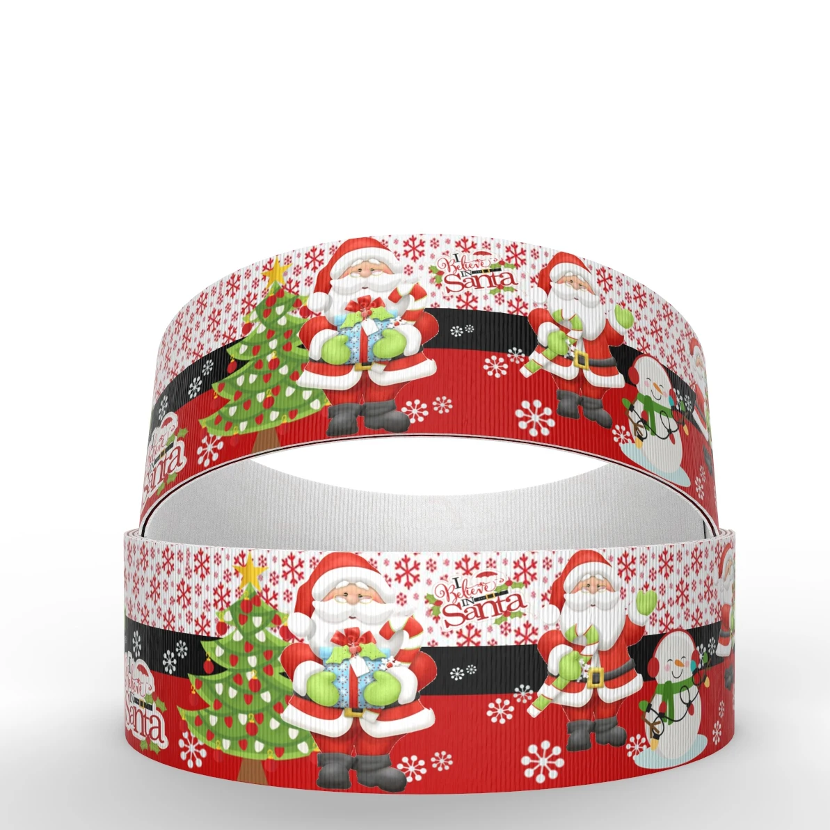 

David accessories 5 Yard 3"(75mm) Snowman Santa Printed Grosgrain Ribbon, DIY Handmade Materials, Wedding Gift Wrap,5Yc4891
